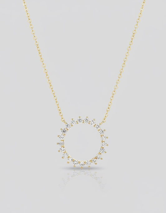 שרשרת זוהר – תליון שמש קורנת | ציפוי זהב 14K - JUL Jewelry