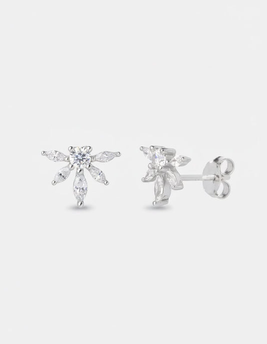 עגילי מרגנית – צמוד פרח מרקיזה | כסף 925 - JUL Jewelry