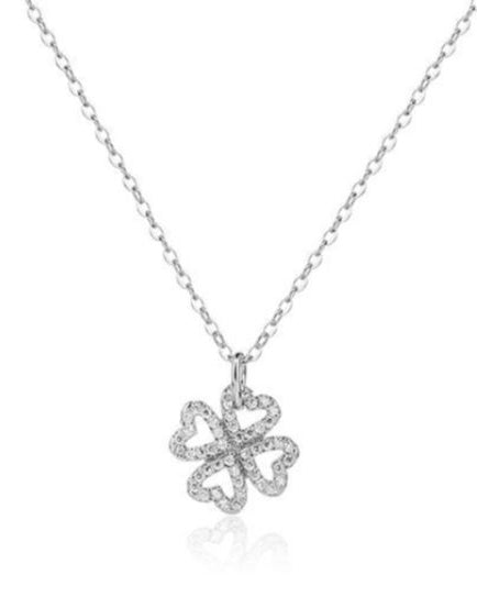 שרשרת מזל – תלתן לבבות | כסף 925 - JUL Jewelry