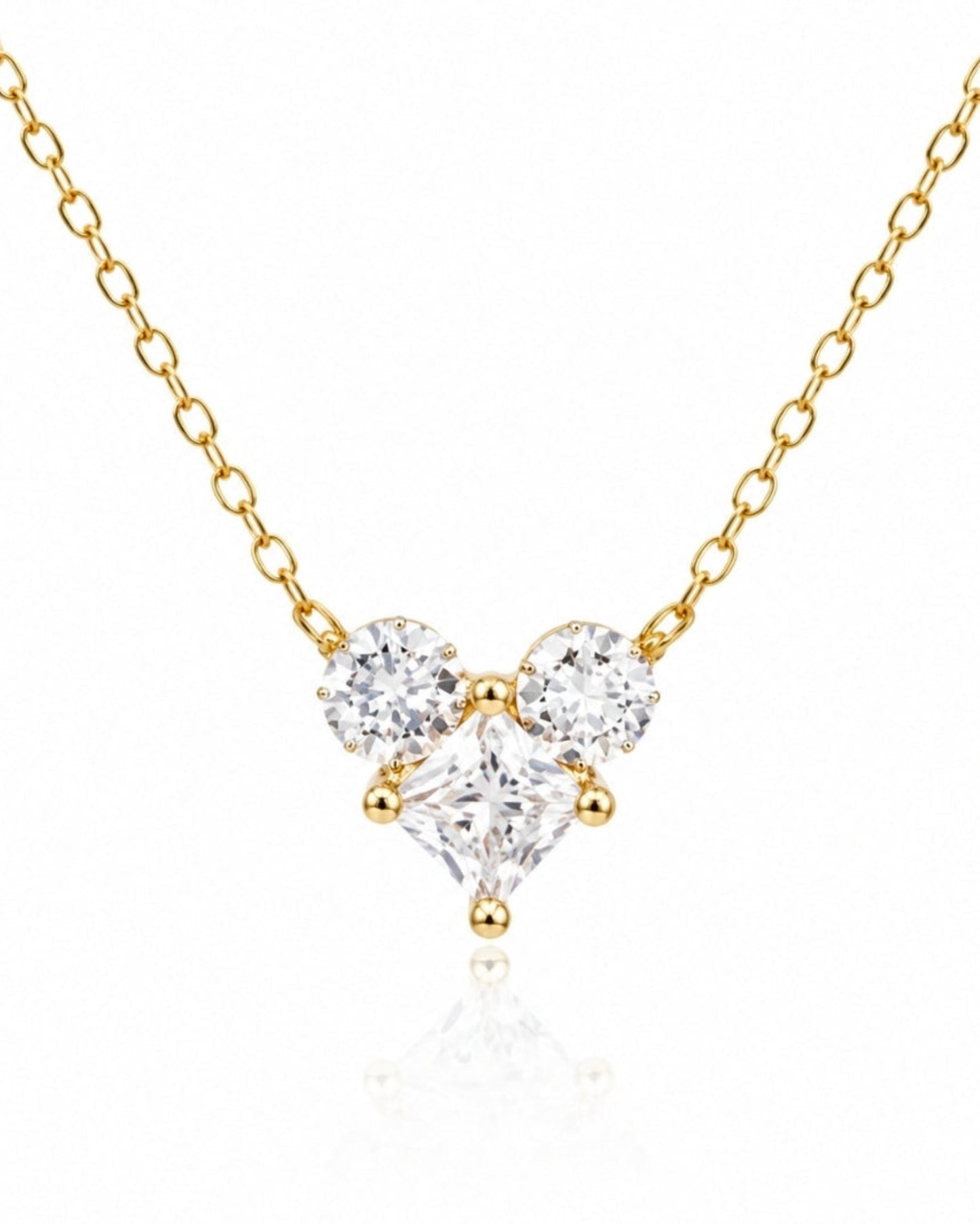 שרשרת ליבי – לב זירקון | ציפוי זהב 14K - JUL Jewelry