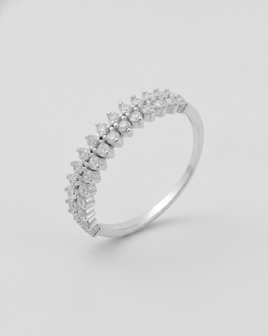 טבעת רומי קלאסי – חצי-איטרניטי | כסף 925 - JUL Jewelry