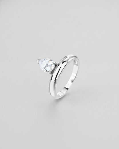 טבעת לב – אבן לב | כסף 925 - JUL Jewelry