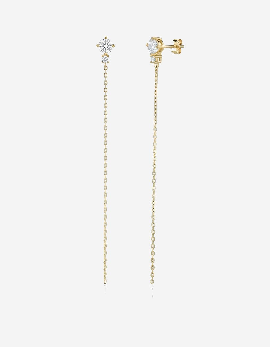 עגילי סטאר – כוכב נשפך | ציפוי זהב 14K - JUL Jewelry