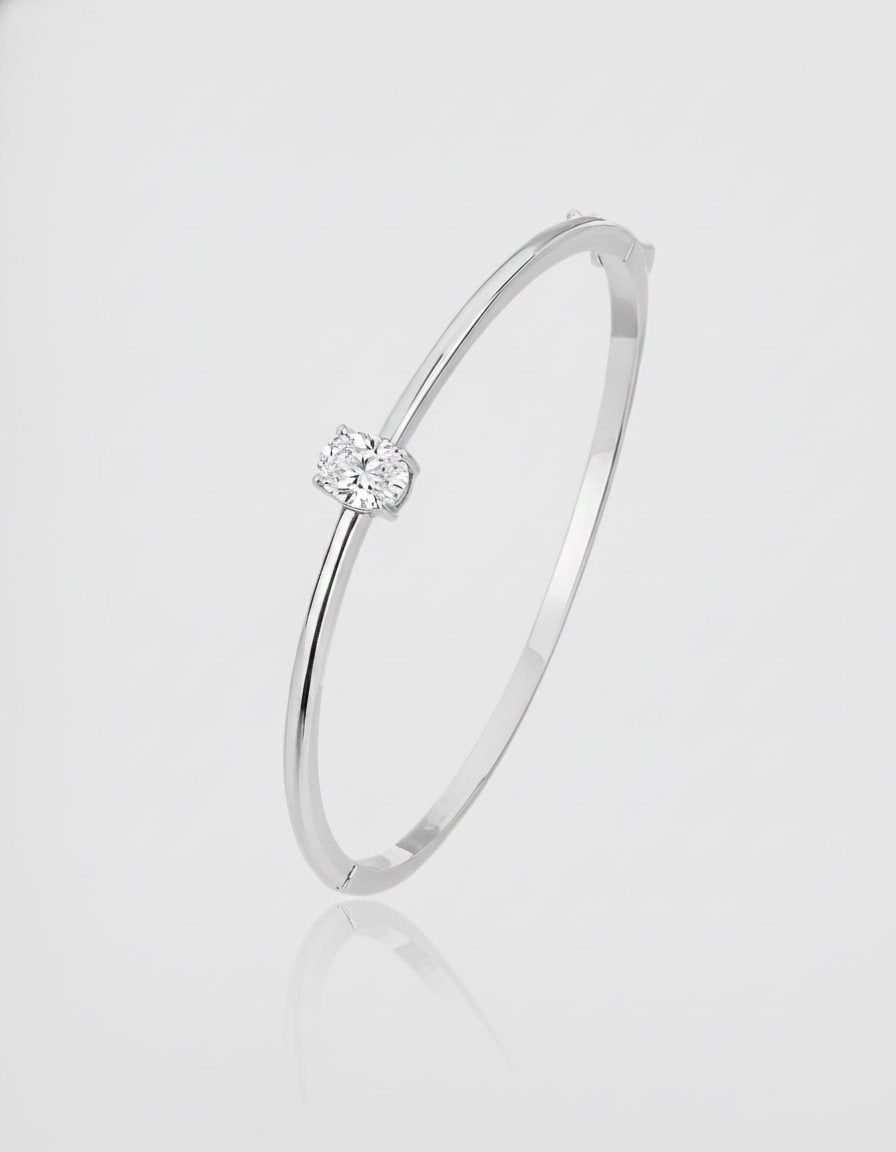 צמיד בנגל קלאסי נועה | כסף 925 - JUL Jewelry