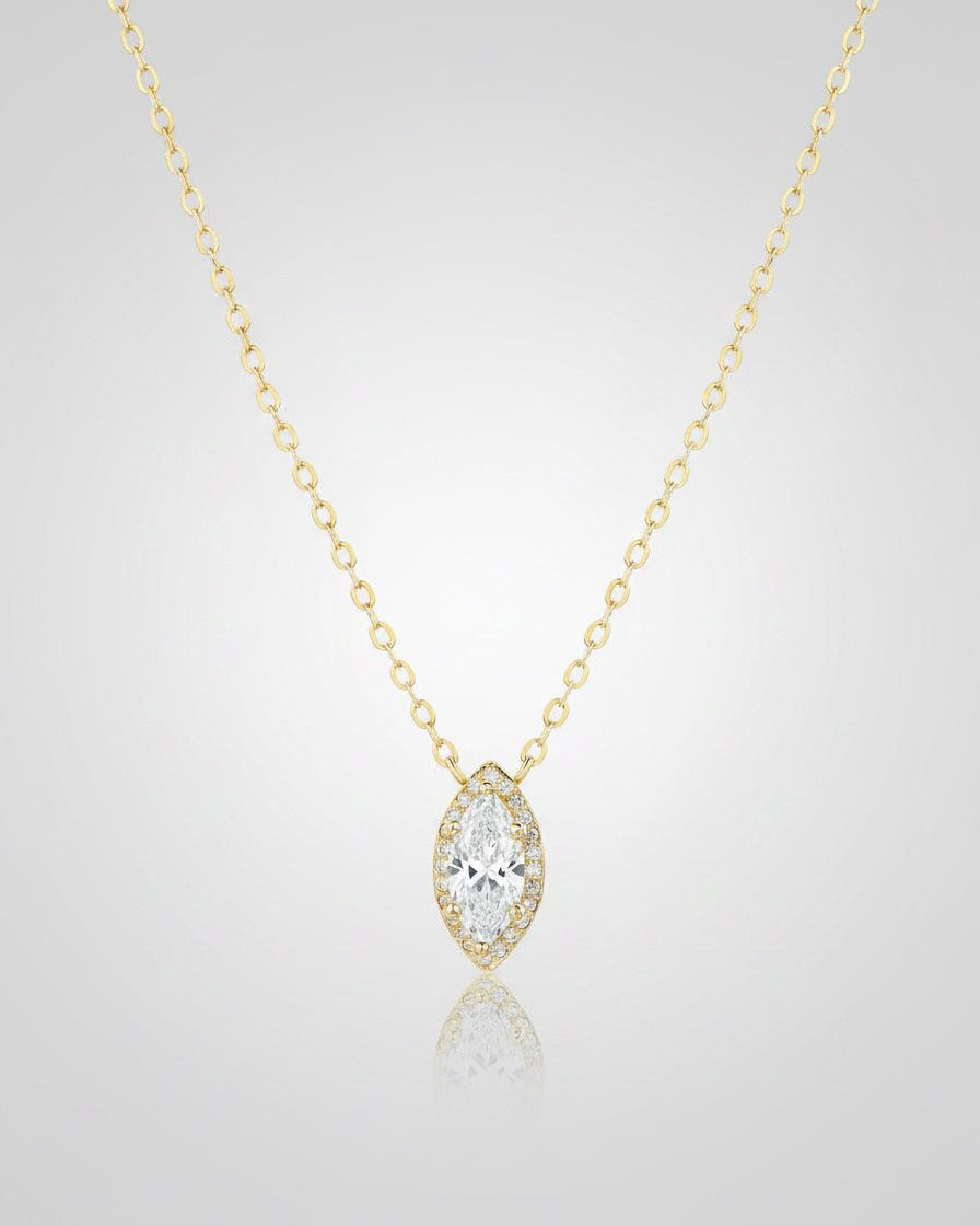 שרשרת מרקיזה – הילה | ציפוי זהב 14K - JUL Jewelry