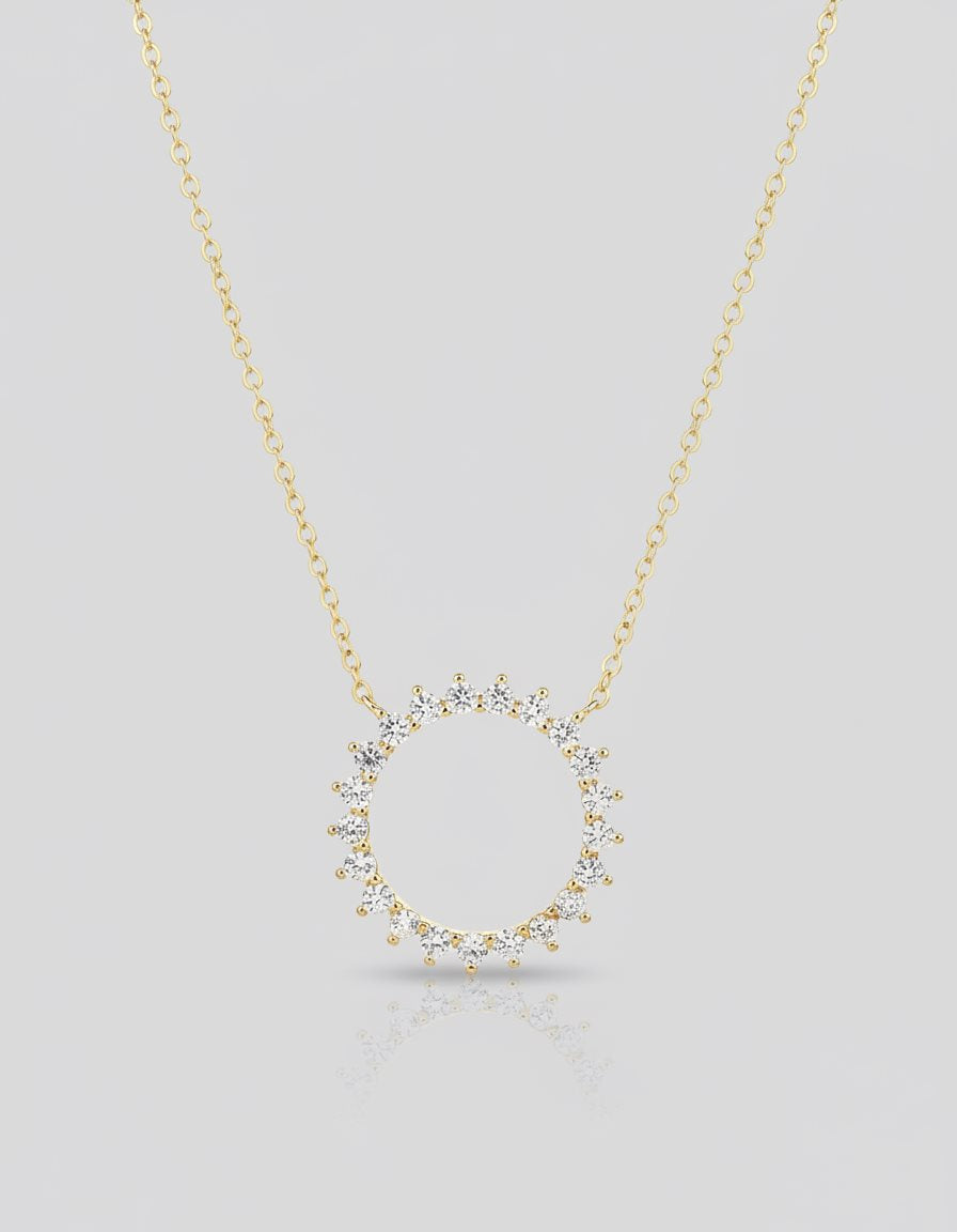 שרשרת זוהר – תליון שמש קורנת | ציפוי זהב 14K - JUL Jewelry
