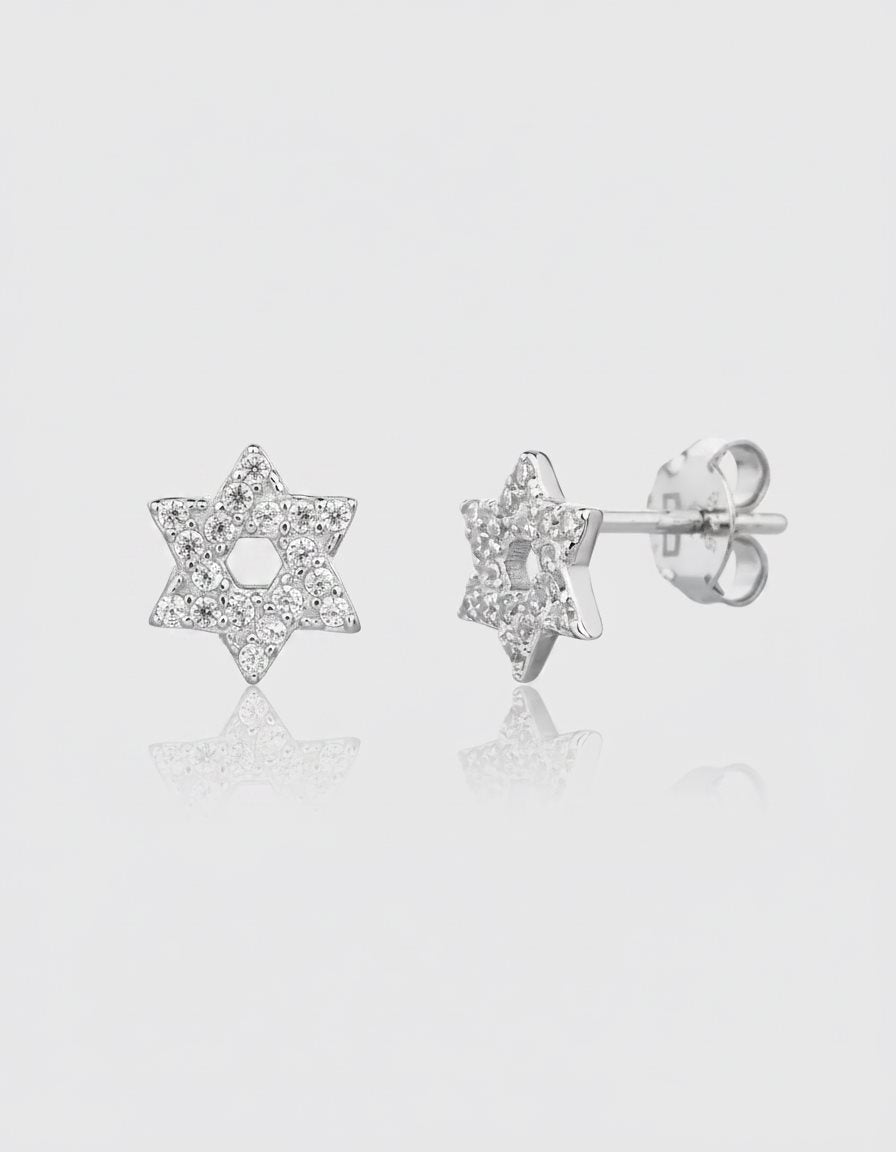 עגילי מגן – צמוד מגן דוד | כסף 925 - JUL Jewelry