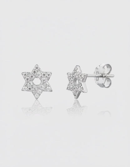 עגילי מגן – צמוד מגן דוד | כסף 925 - JUL Jewelry
