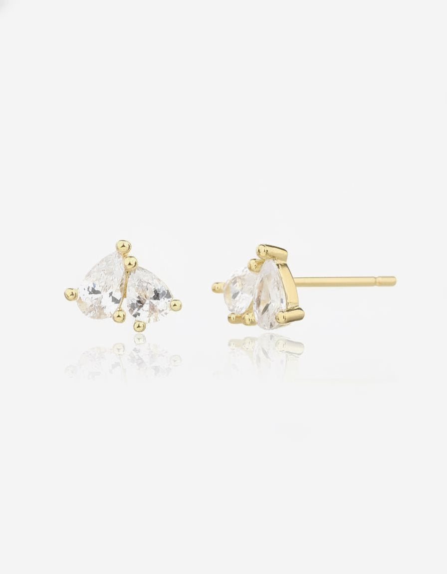 עגילי אפי – צמוד מקבץ טיפות | ציפוי זהב 14K - JUL Jewelry