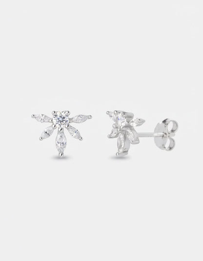 עגילי מרגנית – צמוד פרח מרקיזה | כסף 925 - JUL Jewelry