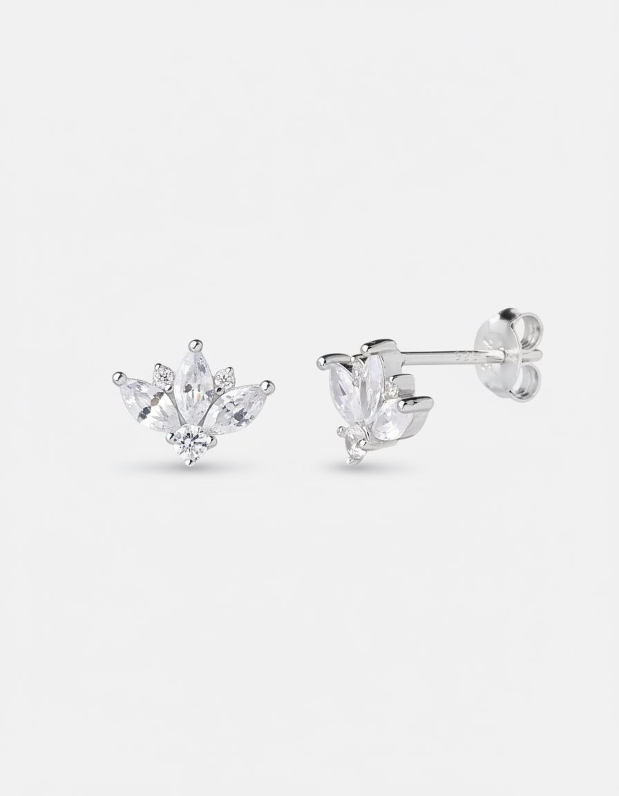 עגילי טיארה – צמוד כתר מרקיזה | כסף 925 - JUL Jewelry