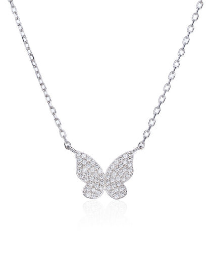 שרשרת אמילי – פרפר זירקון | כסף 925 - JUL Jewelry