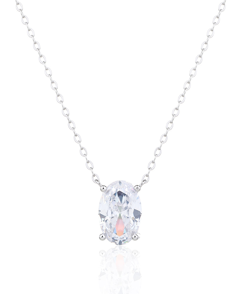 שרשרת תמר – טיפת אובל | כסף 925 - JUL Jewelry