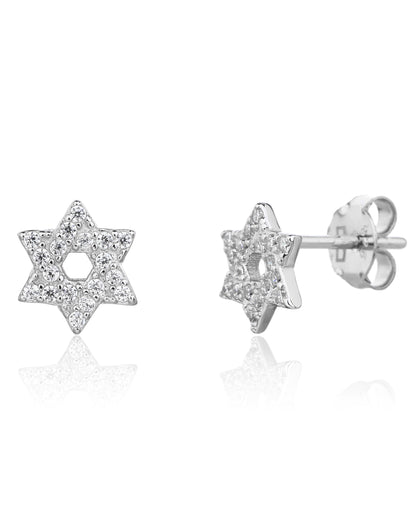 עגילי מגן – צמוד מגן דוד | כסף 925
