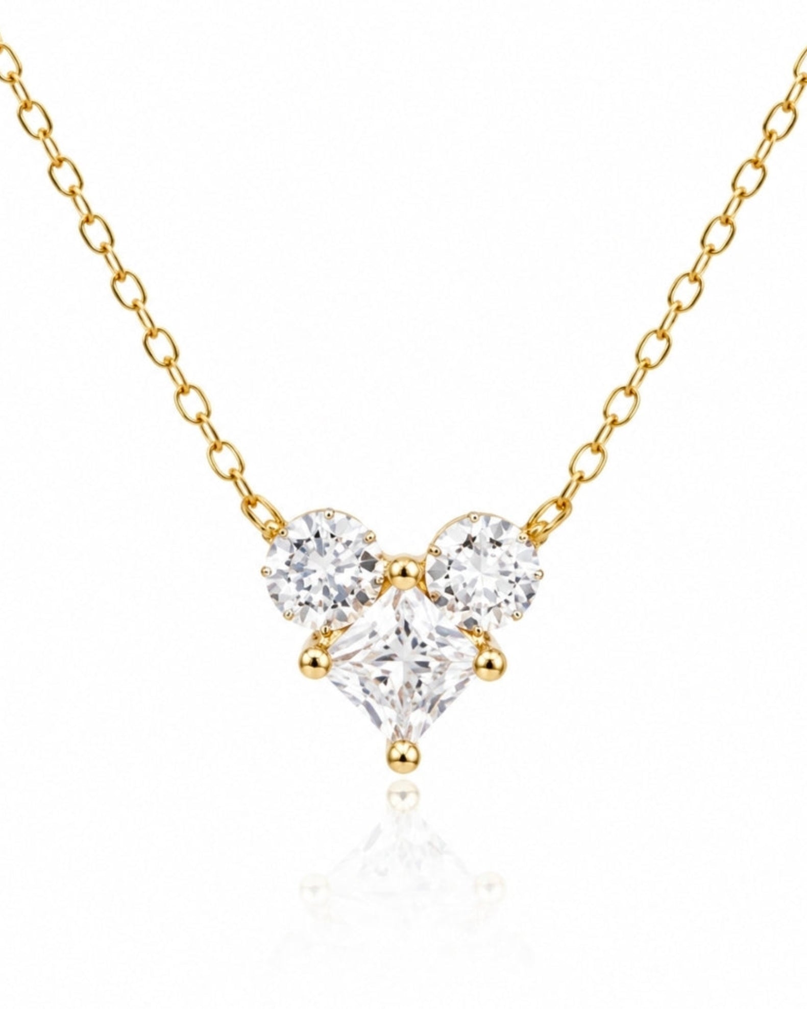 שרשרת ליבי – לב זירקון | ציפוי זהב 14K - JUL Jewelry